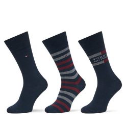 Skarpety długie Tommy Hilfiger. Niebieskie skarpety męskie Tommy Hilfiger, bez wzorów. Za 99.99 zł.