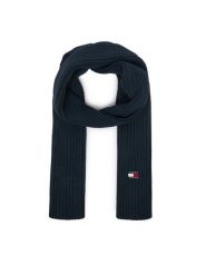Tommy Hilfiger Szalik Heritage AW0AW18983 Granatowy. Niebieskie szaliki i chusty damskie Tommy Hilfiger, bez wzorów, z bawełny. Za 209.99 zł.