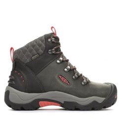 Trekkingi Keen. Czarne obuwie sportowe damskie Keen, bez wzorów, trekkingowe. Za 679.99 zł.