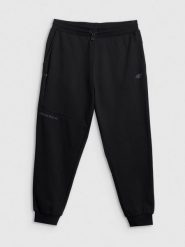 4F Spodnie dresowe joggery męskie - czarne XL. Czarne spodnie sportowe męskie 4f, m, bez wzorów, z dresówki. Za 189.99 zł.