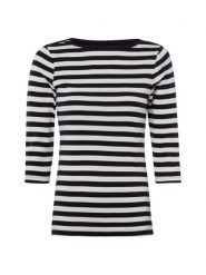 Brookshire Koszulka Kobiety Bawełna (100%) niebieski|biały, XXL. Białe t-shirty damskie brookshire, xxl, bez wzorów, z bawełny, eleganckie, bez kołnierzyka. Za 99.95 zł.