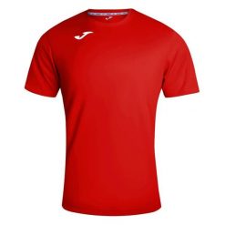 Męska Koszulka Piłkarska Combi. Czerwone koszulki sportowe męskie Joma, m, bez wzorów, bez kołnierzyka, bez ramiączek, do piłki nożnej. Za 69.99 zł.