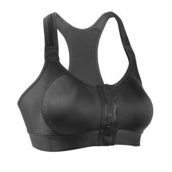 Biustonosz eaz'ip Thuasne. Czarne biustonosze THUASNE, bez wzorów, z elastanu. Za 354.00 zł.