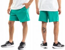 Spodenki męskie adidas All SZN French Terry. Czarne krótkie spodenki sportowe męskie Adidas, l, bez wzorów, z bawełny. Za 141.99 zł.