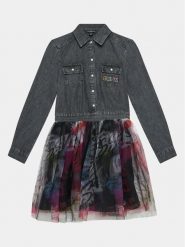 Guess Sukienka codzienna J3BK18 D4VS0 Kolorowy Regular Fit. Sukienki dla dziewczynek Guess, z aplikacjami, z bawełny, bez ramiączek. Za 419.99 zł.