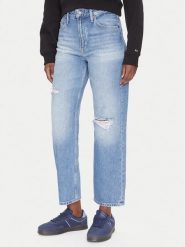 Tommy Jeans Jeansy Layla DW0DW21278 Niebieski Straight Fit. Niebieskie jeansy damskie Tommy Jeans. Za 299.99 zł.
