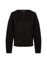 Opus Damska kurtka dresowa - Gemuri Kobiety Sztuczne włókno czarny jednolity, S. Czarne kurtki damskie Opus, s, bez wzorów, z dresówki, bez kaptura. Za 399.95 zł.