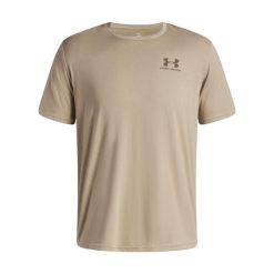 Koszulka Under Armour Sportstyle Left Chest. Brązowe koszulki sportowe męskie Under Armour, bez wzorów, bez kołnierzyka, bez ramiączek, na fitness i siłownię. Za 197.99 zł.
