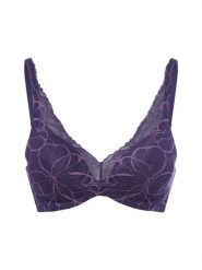 Triumph Biustonosz na fiszbinach - Body Make-Up Illusion Lace Kobiety lila, 75D. Biustonosze Triumph, bez wzorów, z koronki. Za 179.95 zł.