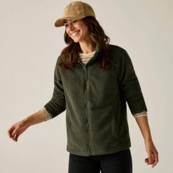 Bluza polarowa Heidy z zamkiem błyskawicznym dla kobiet. Niebieskie bluzy damskie Regatta, l, bez wzorów, z materiału, bez kaptura. Za 149.99 zł.
