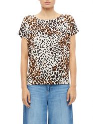 S.Oliver Koszulka Kobiety wiskoza beżowy|brązowy|czarny, 38. Brązowe t-shirty damskie S.Oliver, s, bez wzorów, z wiskozy, bez kołnierzyka. Za 109.95 zł.