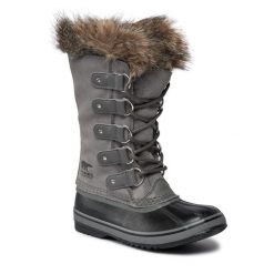 Śniegowce Sorel. Szare kozaki damskie Sorel. Za 849.99 zł.