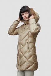 BLAUER Beżowa damska kurtka Althea Raincoat Long Jackets, Rozmiar S. Brązowe kurtki damskie Blauer USA, s, bez wzorów, z poliamidu, bez kaptura. W wyprzedaży za 1,881.99 zł.