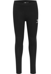 Legginsy dziewczęce Hummel Onze. Czarne legginsy dla dziewczynek Hummel, bez wzorów, z bawełny. Za 184.00 zł.