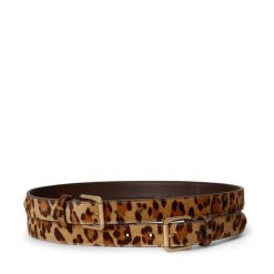 Pasek LAUREN RALPH LAUREN. Brązowe paski damskie Lauren Ralph Lauren, bez wzorów. Za 639.99 zł.