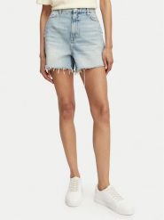 BOSS Szorty jeansowe 50558697 Niebieski jasny Regular Fit. Niebieskie szorty damskie Boss, bez wzorów, z bawełny. Za 399.99 zł.