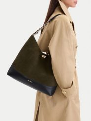 GINO ROSSI Torebka EO-LA321-2424 Khaki. Brązowe torebki do ręki damskie Gino Rossi, bez wzorów, ze skóry, bez dodatków. Za 479.99 zł.