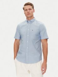 Tommy Hilfiger Koszula Heritage MW0MW36272 Błękitny Regular Fit. Niebieskie koszule męskie Tommy Hilfiger, l, bez wzorów, z bawełny, bez kołnierzyka, bez ramiączek. Za 209.99 zł.