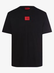 HUGO T-shirt Mężczyźni Bawełna czarny, M. Czarne t-shirty męskie Hugo, m, z aplikacjami, z bawełny, bez kołnierzyka. Za 279.95 zł.