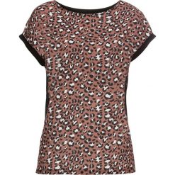 Shirt z nadrukiem bonprix czarny - leo. Bluzki damskie bonprix. Za 37.99 zł.