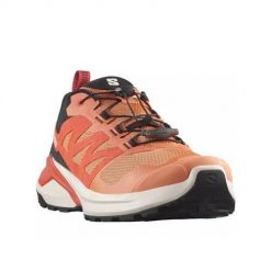 Buty do biegania męskie Salomon X-adventure. Brązowe buty sportowe męskie Salomon, z materiału, bez zapięcia, do biegania. Za 437.00 zł.