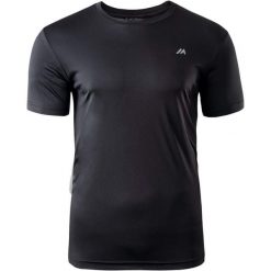 T-shirt Męski Logo Poliester Bisic. Czarne t-shirty męskie MARTES, l, bez wzorów, z materiału, bez kołnierzyka. Za 46.99 zł.