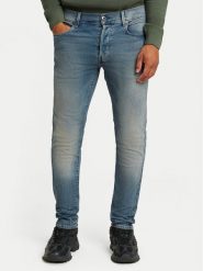 G-Star Raw Jeansy 3301 51001-D875 Niebieski Slim Fit. Niebieskie jeansy męskie G-Star Raw, retro. Za 479.99 zł.