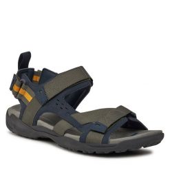 Sandały Geox. Czerwone klapki męskie Geox, bez zapięcia. Za 229.99 zł.