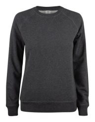 Clique Premium OC Roundneck Women – Bluza damska z bawełny organicznej. Szare bluzy damskie CLIQUE, s, bez wzorów, z bawełny, bez kaptura. Za 226.96 zł.