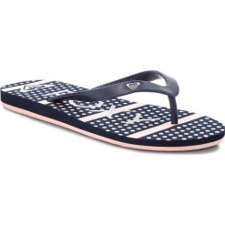 Japonki ROXY - ARJL100669 Nsp. Niebieskie klapki damskie Roxy, bez wzorów, z tworzywa sztucznego, sportowe, bez obcasa. Za 85.00 zł.