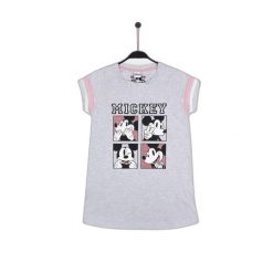 Koszulka na ramiączkach dla dziewczynki Disney Mickey 28. Szare t-shirty i topy dla dziewczynek Disney, bez wzorów, z bawełny, bez ramiączek. Za 115.50 zł.