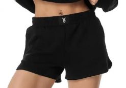 Spodenki treningowe damskie Cardio Bunny. Czarne szorty sportowe damskie Cardio Bunny, l, bez wzorów, z materiału, sportowe, na fitness i siłownię. Za 72.99 zł.