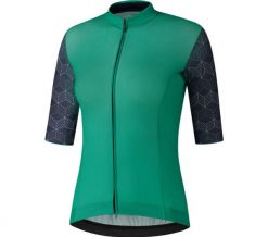 Koszulka z krótkim rękawem W's YURI, zielony. Zielone koszulki sportowe damskie Shimano, s, bez wzorów, z elastanu, bez kołnierzyka, bez ramiączek, rowerowe. Za 298.80 zł.