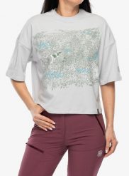 Koszulka z nadrukiem damska Turbat Steppe Flowers T-Shirt. Szare t-shirty damskie TURBAT, m, bez wzorów, z bawełny, bez kołnierzyka. Za 124.99 zł.