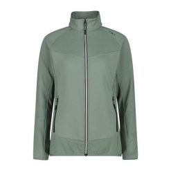 Bluza damska turystyczna CMP 34E2966. Zielone bluzy sportowe damskie CMP, xl, bez wzorów, bez kaptura, trekkingowe. Za 266.50 zł.