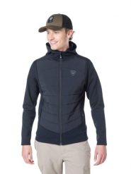 Bluza Rossignol męska Classique Hybrid Clim czarna. Czarne bluzy sportowe męskie Rossignol, m, bez wzorów, z materiału, z kapturem, narciarskie, primaloft. Za 529.00 zł.
