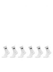 Adidas Skarpety długie Trefoil Cushion IJ5619 Biały. Białe skarpety damskie Adidas, bez wzorów, z bawełny. Za 79.99 zł.