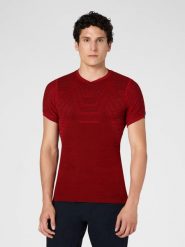 Terracross Self Layer Support Fit T-shirt. Czerwone t-shirty męskie UYN, l, bez wzorów, z meshu, bez kołnierzyka. Za 400.00 zł.
