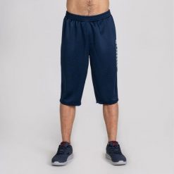 Bermudy sportowe męskie Joma Luxor. Niebieskie legginsy sportowe męskie Joma, m, bez wzorów. Za 110.65 zł.