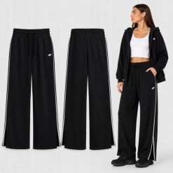 SPODNIE DAMSKIE 4F DRESOWE SPORTOWE Z ROZSZERZANĄ NOGAWKĄ S F1413 SS26. Niebieskie spodnie dresowe damskie 4f, s, bez wzorów, z bawełny. Za 159.99 zł.