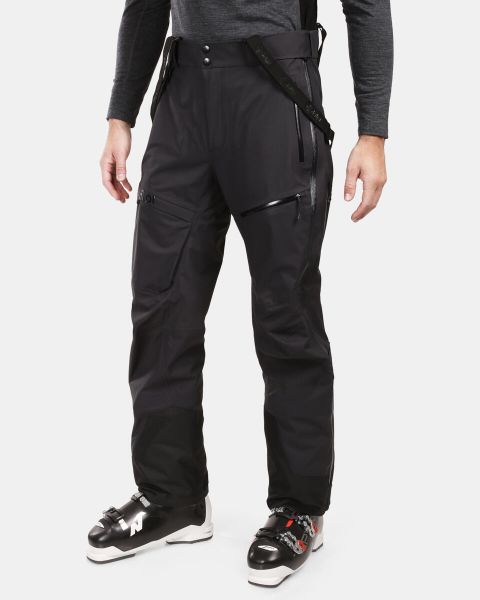 Męskie spodnie membranowe Kilpi LAZZARO-M. Czarne spodnie snowboardowe męskie Kilpi, m, bez wzorów, z materiału, narciarskie, Dermizax. Za 1,196.00 zł.