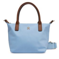 Torebka Tommy Hilfiger. Niebieskie torebki do ręki damskie Tommy Hilfiger, bez wzorów, klasyczne, bez dodatków. Za 369.99 zł.