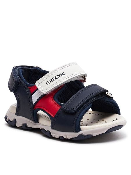 Geox Sandały B Sandal Flaffee Boy B4559A 08515 C0735 M Granatowy. Niebieskie sandały chłopięce Geox, z materiału, bez zapięcia. Za 249.99 zł.