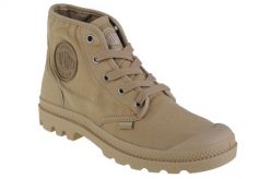 Buty sportowe Sneakersy damskie, Palladium Pampa Hi. Brązowe obuwie sportowe damskie Palladium, bez wzorów, z materiału, trekkingowe. Za 359.99 zł.