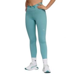 Damskie legginsy 7/8 Puma Strong CF. Niebieskie legginsy damskie Puma, l, bez wzorów, ze skóry, do biegania. Za 217.90 zł.