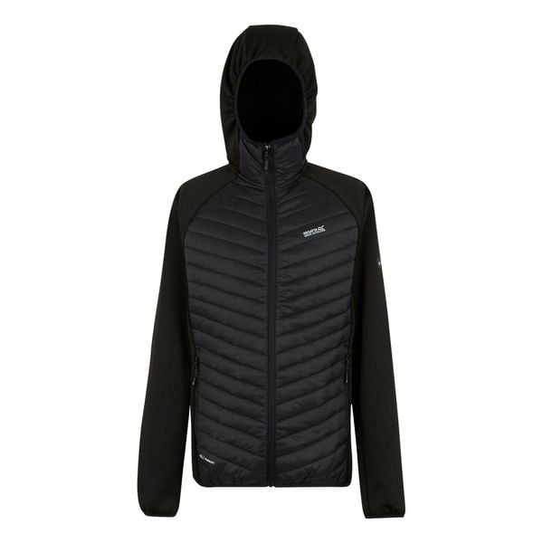 Męska Kurtka Hybrydowa Andreson. Czarne kurtki męskie Regatta, l, bez wzorów, z elastanu, z kapturem. Za 214.99 zł.