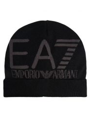 EA7 Emporio Armani Czapka 7X000006 AF11994 MC028 Czarny. Czarne czapki i kapelusze damskie EA7 Emporio Armani, na zimę, bez wzorów. Za 149.99 zł.