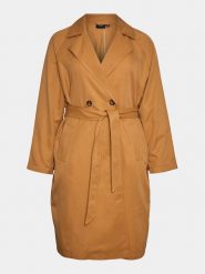 Vero Moda Curve Trencz Lou 10278572 Beżowy Regular Fit. Brązowe płaszcze damskie Vero Moda Curve, bez wzorów, z syntetyku, bez kaptura. Za 199.99 zł.