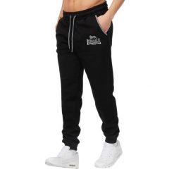 Spodnie do biegania Lonsdale Two Tones. Czarne eleganckie spodnie męskie Lonsdale, m, bez wzorów, z bawełny. Za 264.50 zł.
