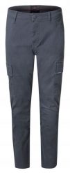 Bawełniane Spodnie z Bocznymi Kieszeniami (Cargo) - Pako Jeans - Grafitowe. Szare spodnie materiałowe męskie Pako Jeans, m, bez wzorów, z bawełny. Za 239.00 zł.
